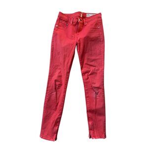 RAG & BONE Women's Orange Skinny Jeans Size 26